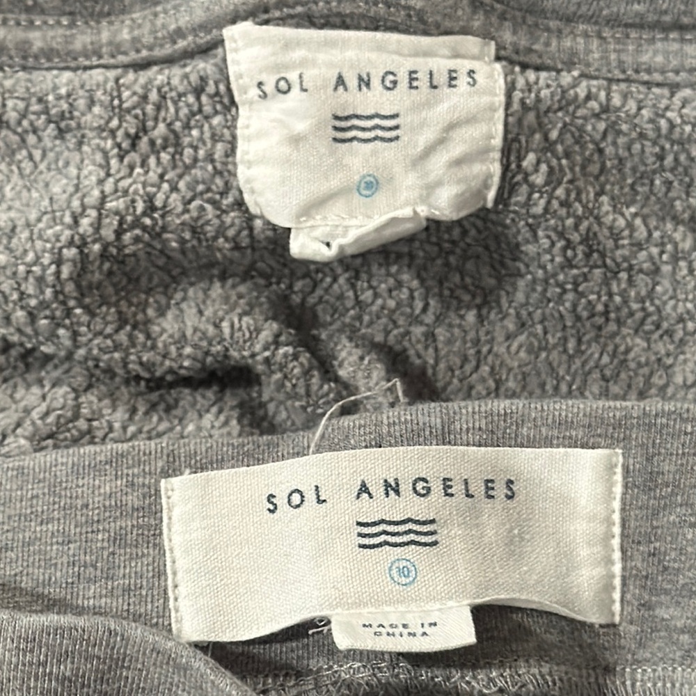 Sol Angeles Gray Sweatpants Relaxed Fit sweatsuit - Picture 9 of 9